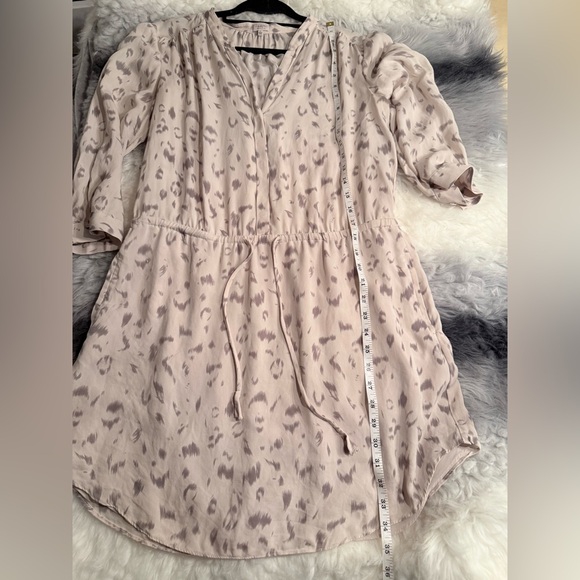 Babaton Cream Bennett 100 % Silk Mini Dress Size L - Picture 11 of 11